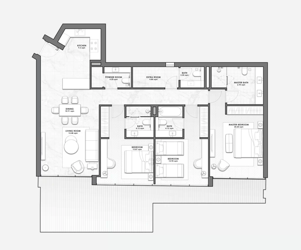 Marea by Missoni floor plan 3