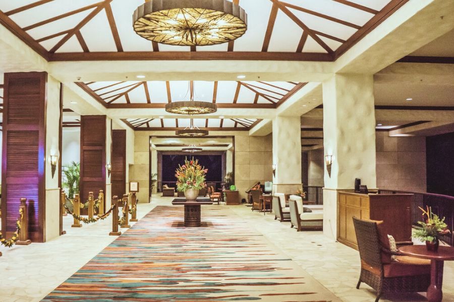 Hotel lobby design