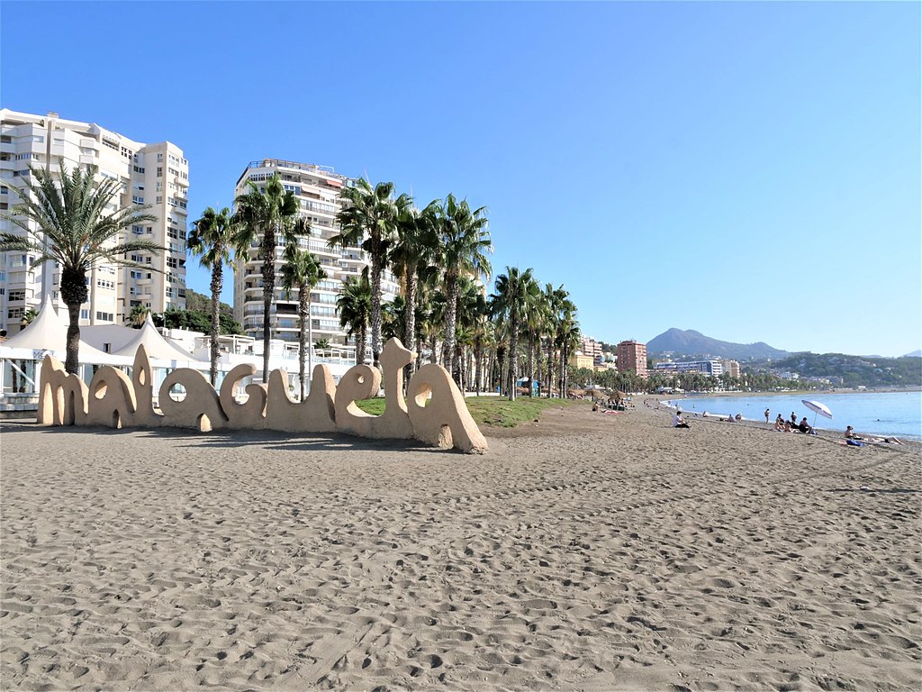 Malagaueta beach in Malaga