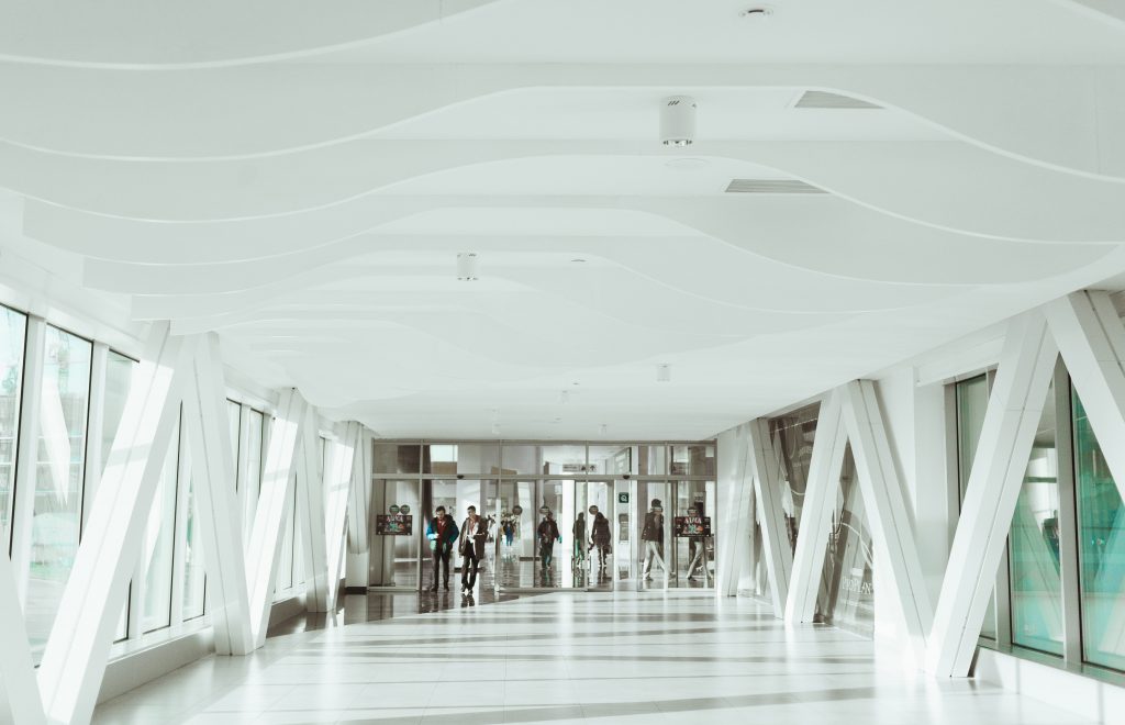 Interior of  modern office building